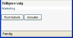 En kort historikliste