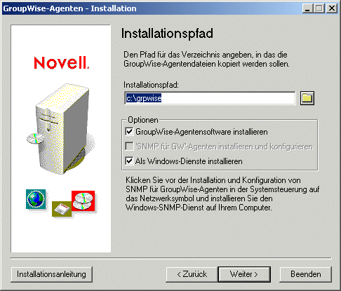 Seite �Installationspfad�