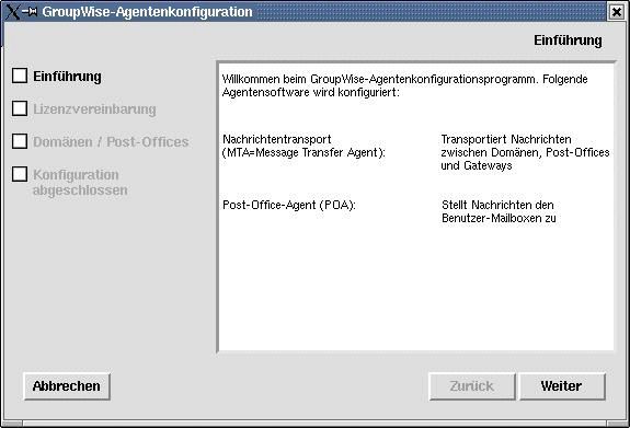 Linux-Agentenkonfigurationsprogramm