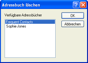 Dialogfeld "Adressbuch lschen"