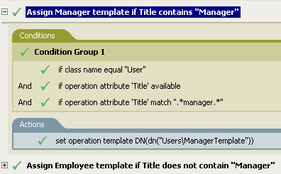 Description: Assign Manager Template