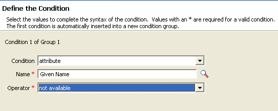 Description: Define the Condition