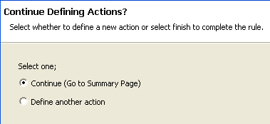 Description: Defining Additional Actions
