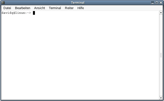 Vergleich der Eingabeaufforderung unter Windows mit dem Novell Linux Desktop Terminal