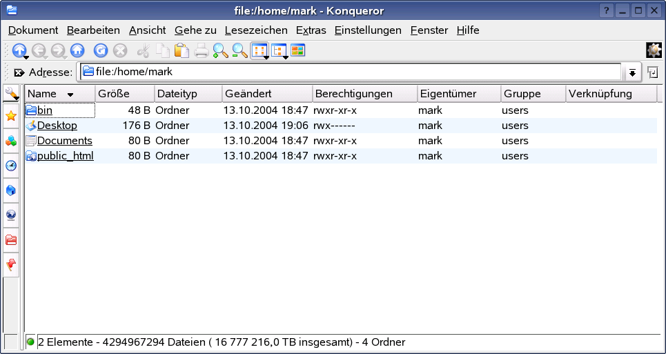 Vergleich zwischen Windows Explorer und dem Dateimanager von Novell Linux Desktop