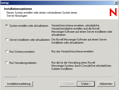 Dialogfeld �Installationsoptionen�