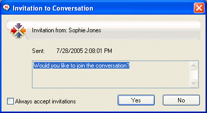 Mitteilungsfeld "Einladung zum Gespr�ch"