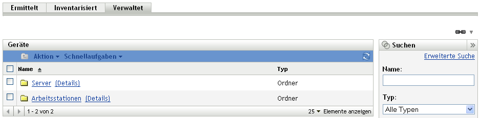 Stammordner für alle Gerätetypen