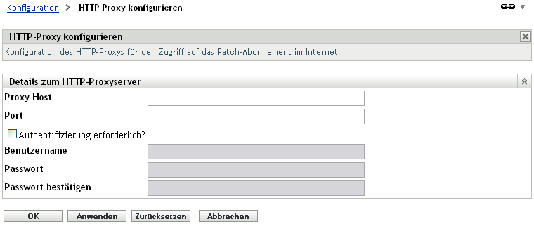 Seite „Details zum Proxyserver“