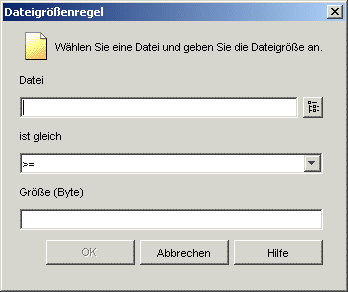 Dialogfeld "Dateigrenregel"