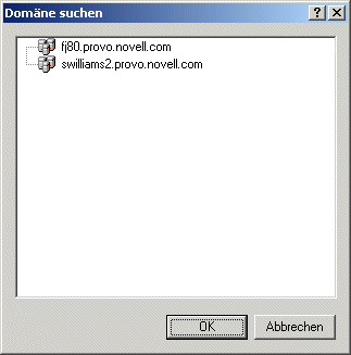 Dialogfeld "Domne suchen"