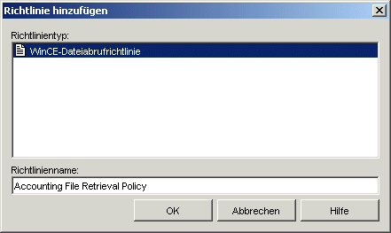 Dialogfeld "Richtlinie hinzufgen"