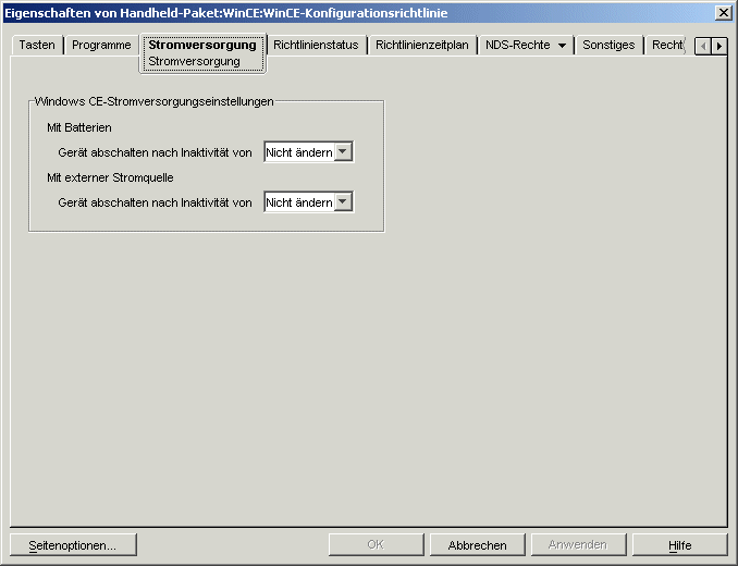 Seite "Stromversorgung"