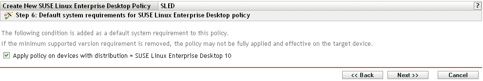 Seite „Standard-Systemanforderungen für SUSE Linux Enterprise Desktop-Richtlinie“