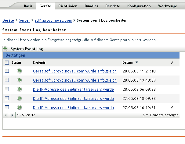 Seite Erweiterter Modus
