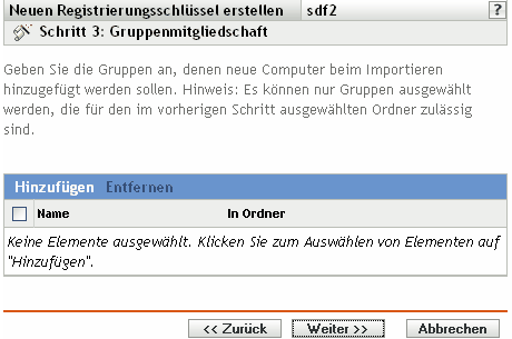 Gruppenmitgliedschaft, Seite