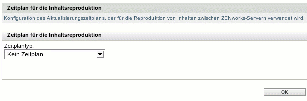 Seite "Zeitplan für die Inhaltsreproduktion"
