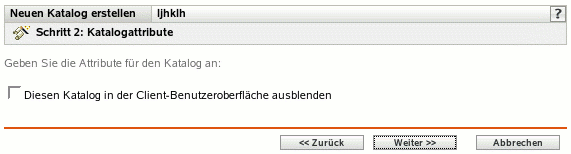 Seite "Katalogattribute"