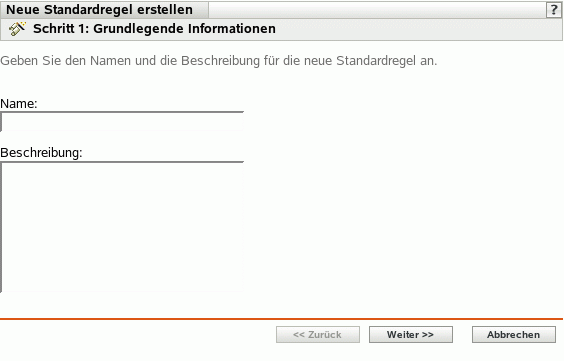 Seite "Grundlegende Informationen"
