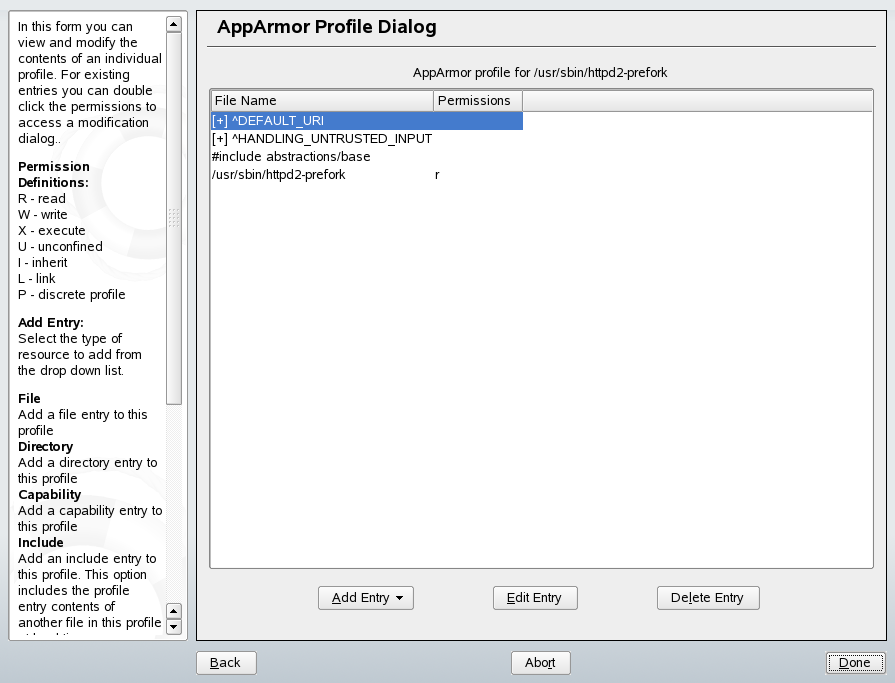 Manually creating a profile
