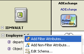 The Add Filter Attribute menu option