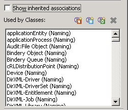 The Show Inherited Associations check box