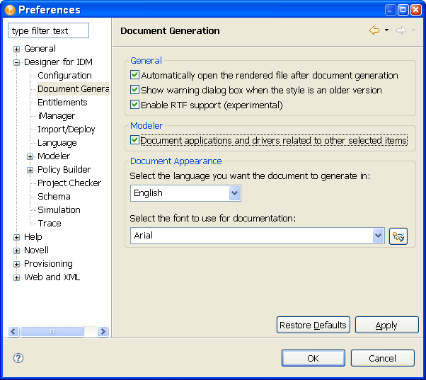 Preferences on Relationships