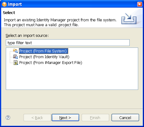 Importing from the file system