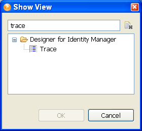 Narrowing the search through the View filter