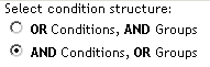 Condition Structure radio buttons