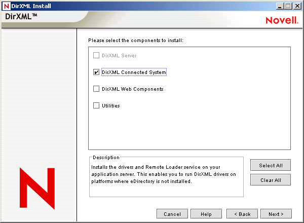 The DirXML Connected System option