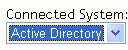 The Connected System drop-down list