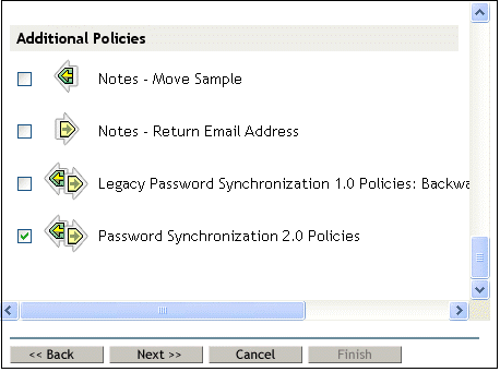 The Password Synchronization 2.0 Policies option