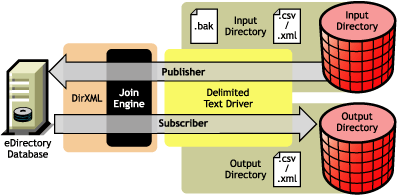 Delimited Text Driver data flow