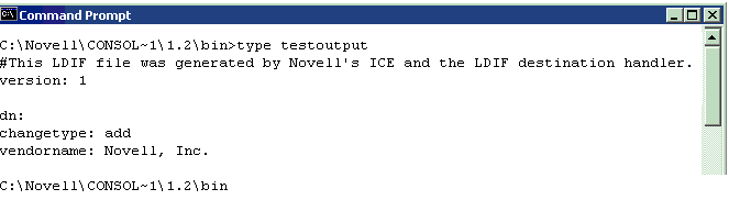 Viewing output from the ICE command
