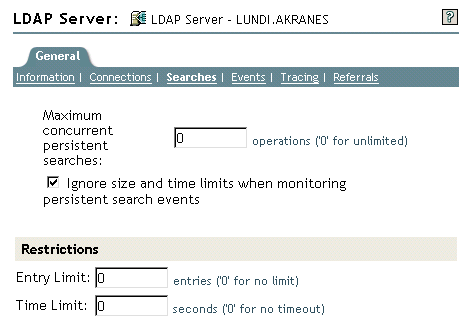 LDAP Server attributes