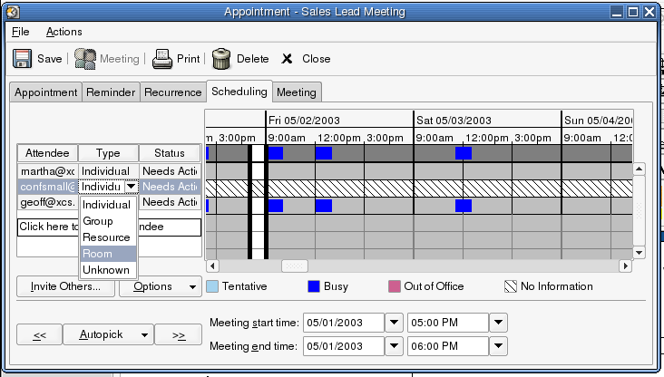 Appointment Scheduling Window