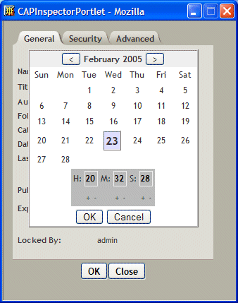 CalendarWidget