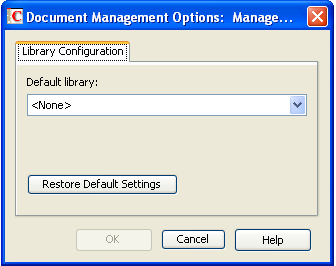 Documents Options dialog box