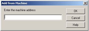 Add from Machine dialog box