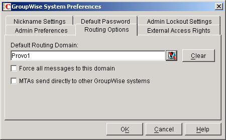 Sysop Settings