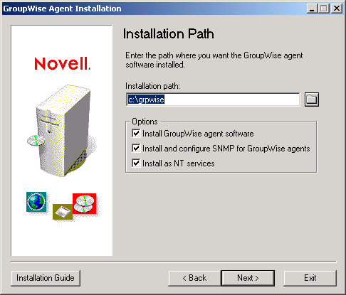 Installation Path dialog box