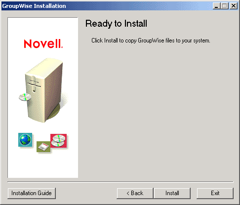 Ready to Install dialog box