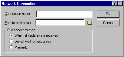 Network Connection dialog box