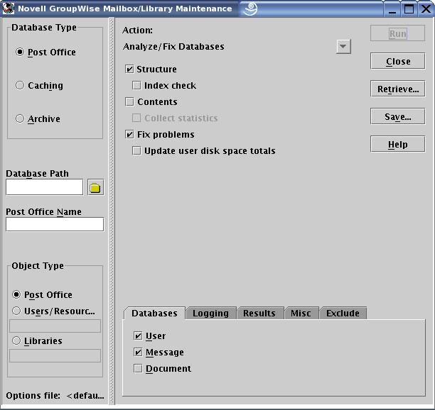 GroupWise Check on Linux