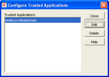 Configure Trusted Applications