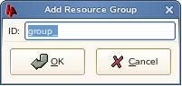 Add Resource Group dialog box