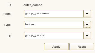Order Attributes dialog box
