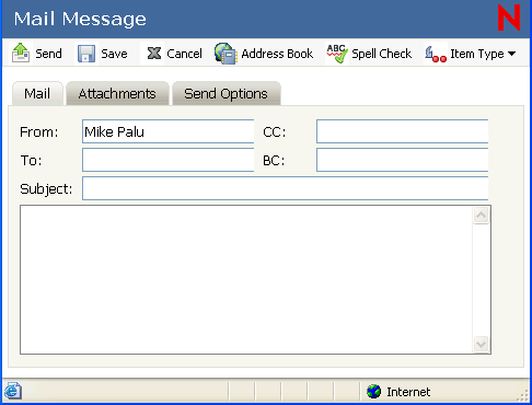 Mail message view