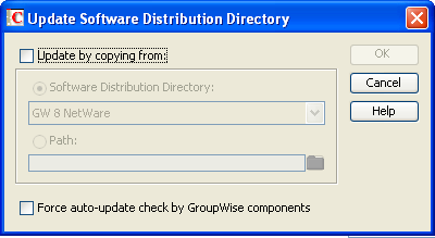 Update Software Distribution Directory dialog box
